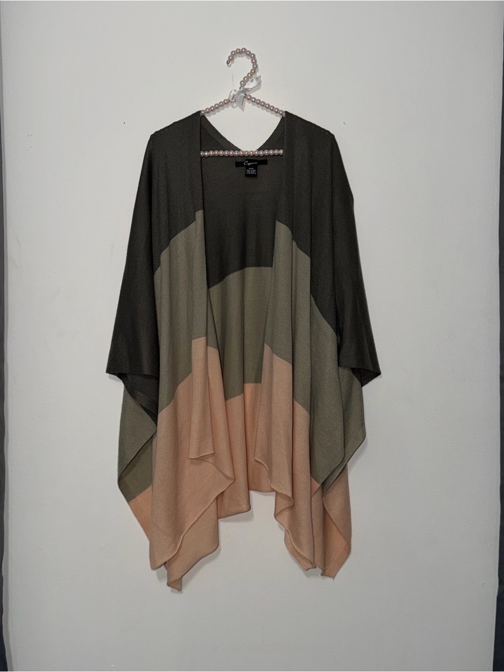 Ruana Shawl in Colorblock